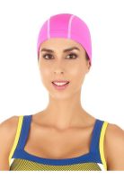 Gorro deportivo de lycra para natación fucsia