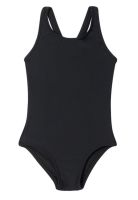 Traje de baño básico de niña negro