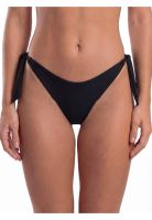 Bikini mujer tanga con amarras y pinza negro