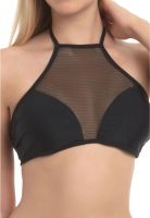 Bikini con transparencia negro