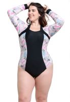 Traje de baño deportivo manga larga lila