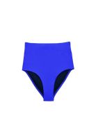 Bikini calzón tiro alto color azul