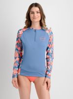 LYCRA FLORAL RASGHUARD AZUL