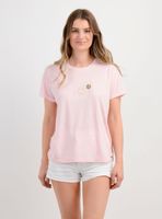 POLERA MANGA CORTA DITSY ROSADO