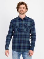 CAMISA FRANELA PROSPECT AZUL