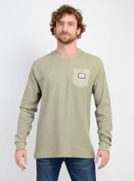 POLERA MANGA LARGA WAFFLE SUPLY II VERDE OSCURO
