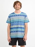 POLERA MANGA CORTA KA STRIPE  AZUL