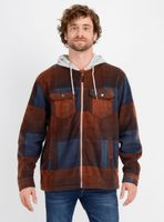 CAMISA POLAR CLAYTON HOOD AZUL