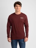 POLERA MANGA LARGA FIFTY TWO CLIFF ROJO OSCURO