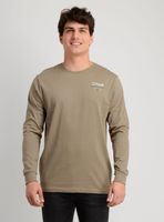 POLERA MANGA LARGA OG WORDMARK BEIGE