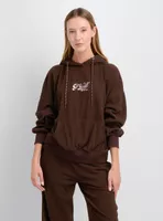 POLERON HOODIE JULY CAFÉ