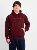 POLERON POLAR HOODIE BANNER ROJO OSCURO