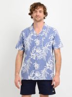 CAMISA MANGA CORTA TROPICANA  AZUL