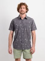CAMISA MANGA CORTA TRVLR TRAVERSE PALM GRIS OSCURO