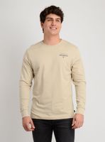 POLERA MANGA LARGA OG WORDMARK CAFE CLARO