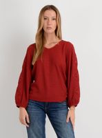 POLERA MANGA LARGA BRAYTON ROJO OSCURO