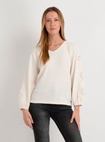 POLERA MANGA LARGA BRAYTON BEIGE CLARO