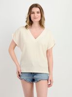 POLERA MANGA CORTA CAMILE BEIGE CLARO
