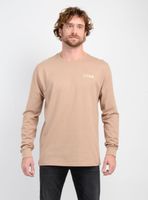 POLERA MANGA LARGA OG PARALLEL LINES CAFÉ CLARO