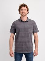 CAMISA MANGA CORTA TRVLR TRAVERSE STRIPE GRIS OSCURO