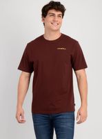 POLERA MANGA CORTA GLASSY DAYS ROJO OSCURO