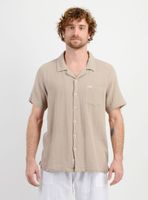 CAMISA MANGA CORTA TAME BEIGE OSCURO