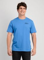 POLERA MANGA CORTA GLYPHS AZUL