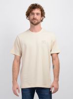 POLERA MANGA CORTA STAMPED BEIGE CLARO