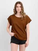 POLERA MANGA CORTA ELISA CAFÉ CLARO