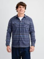 CAMISA POLAR MANGA LARGA GLACIER OVERSHIRT AZUL