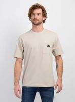 POLERA MANGA CORTA POCKET BEIGE