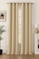 Pack 2 Cortina Blackout Lino 140x220cm Taupe