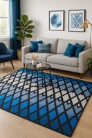 Alfombra Diseño Denver Para Living 200x220 Clems