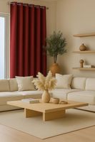 Cortina Tradicional 100% Blackout Rojo