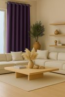 Cortina Tradicional 100% Blackout Morado