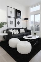 Alfombra Peluda Shaggy Negro 200x220 Clems