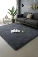 Alfombra Peluda Shaggy Gris 200x220
