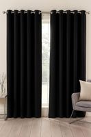 Pack 2 Cortina Tradicional 100% Blackout Negro