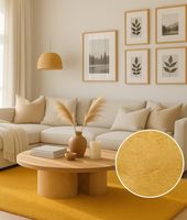 Alfombra Timmy Peluda Extra Suave Amarillo Gold 200x220