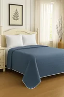 Cubrecama Quilt Reversible 2 Plazas 240x260cm Azul