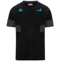 Polera Kappa Men Supporter Adobi Alpine F1 Black Grey