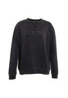 Polerón Crew Men Black Logo Black