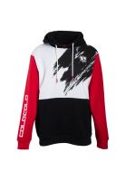 Poleron Colo Colo Urbano Painted Rojo Blanco y Negro