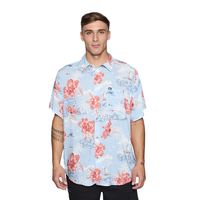 Camisa Reef Men Floreada Celeste