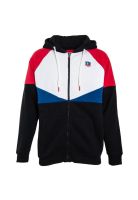 Poleron Colo Colo Urbano Zipper Negro Blanco Rojo