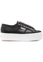 Zapatilla 2790 Tumbled Leather Black White Superga