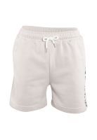 Short Men Beige Logo Print