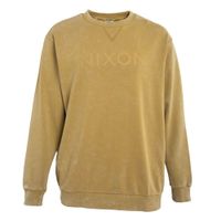 Poleron Men Crew Mustard Logo Front