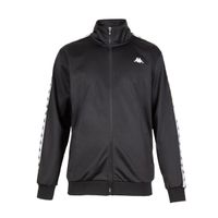 Chaqueta Full Zipper Men Black White Black