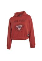 Poleron Crop Deep Red